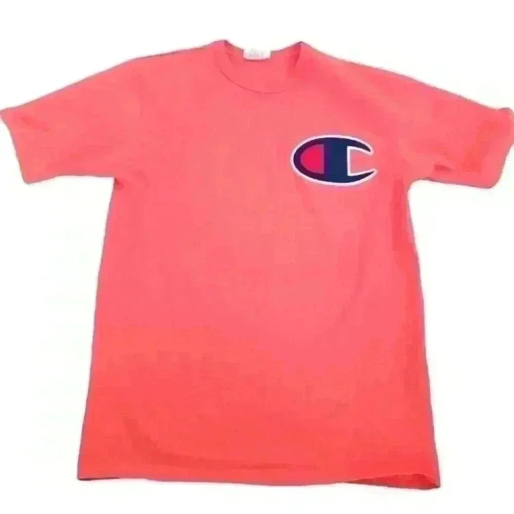 Champion Mens Salmon Vintage Look Tee M